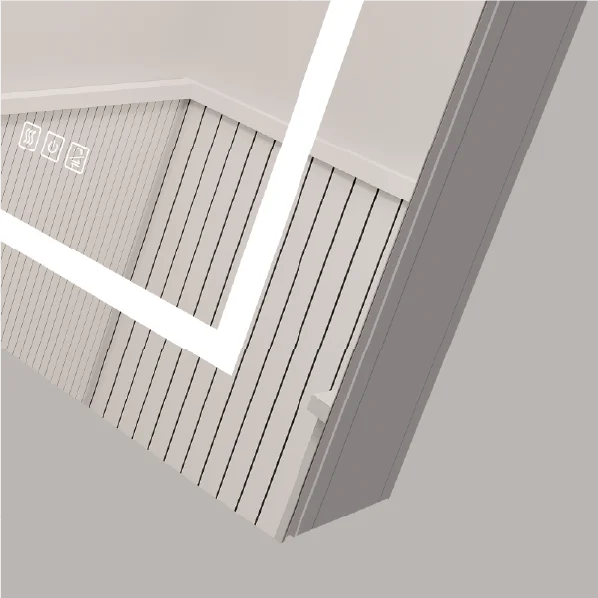 LED MEDICINE CABINET 20”