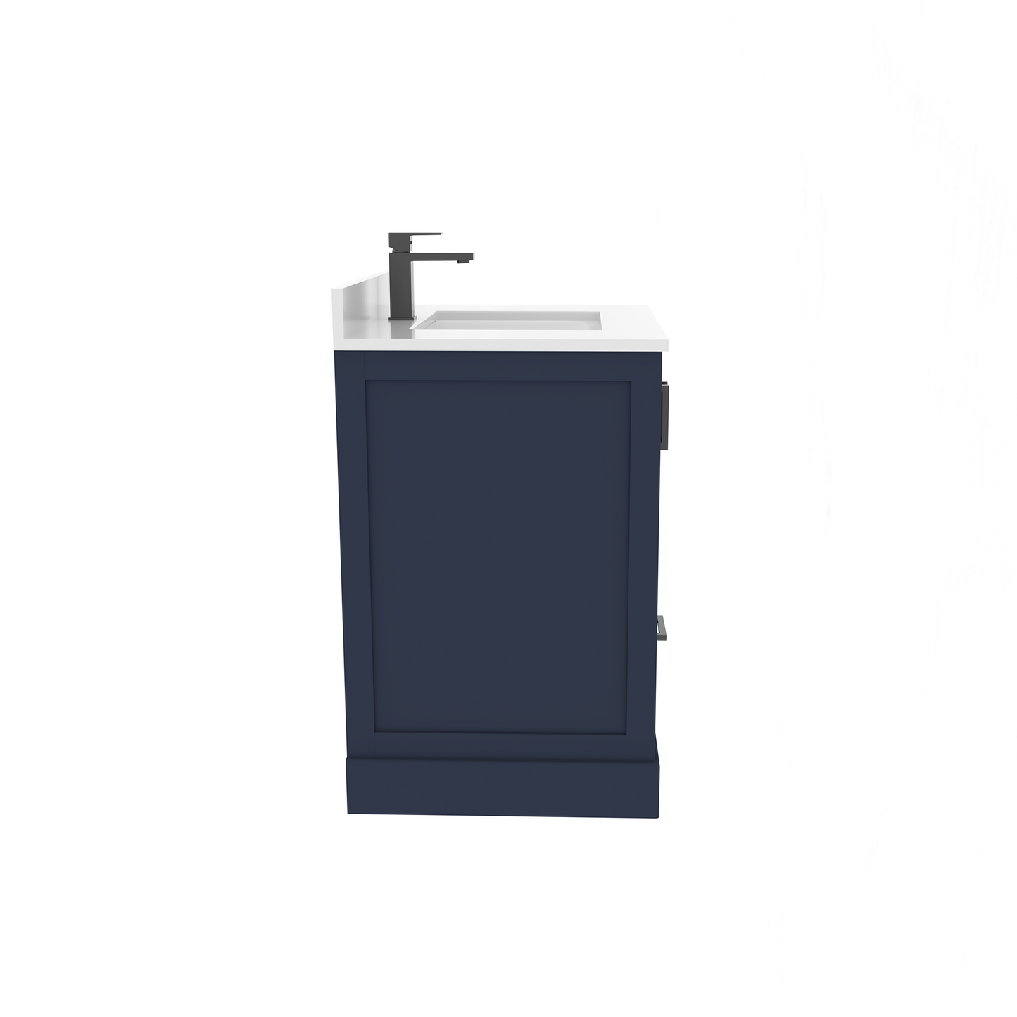 Maya 30 Inch Solid Wood Single Bathroom Vanity with Quartz Countertop