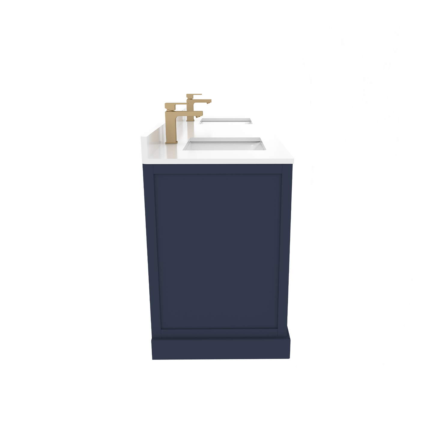 Maya 72 Inch Solid Wood Double Bathroom Vanity with Quartz Countertop