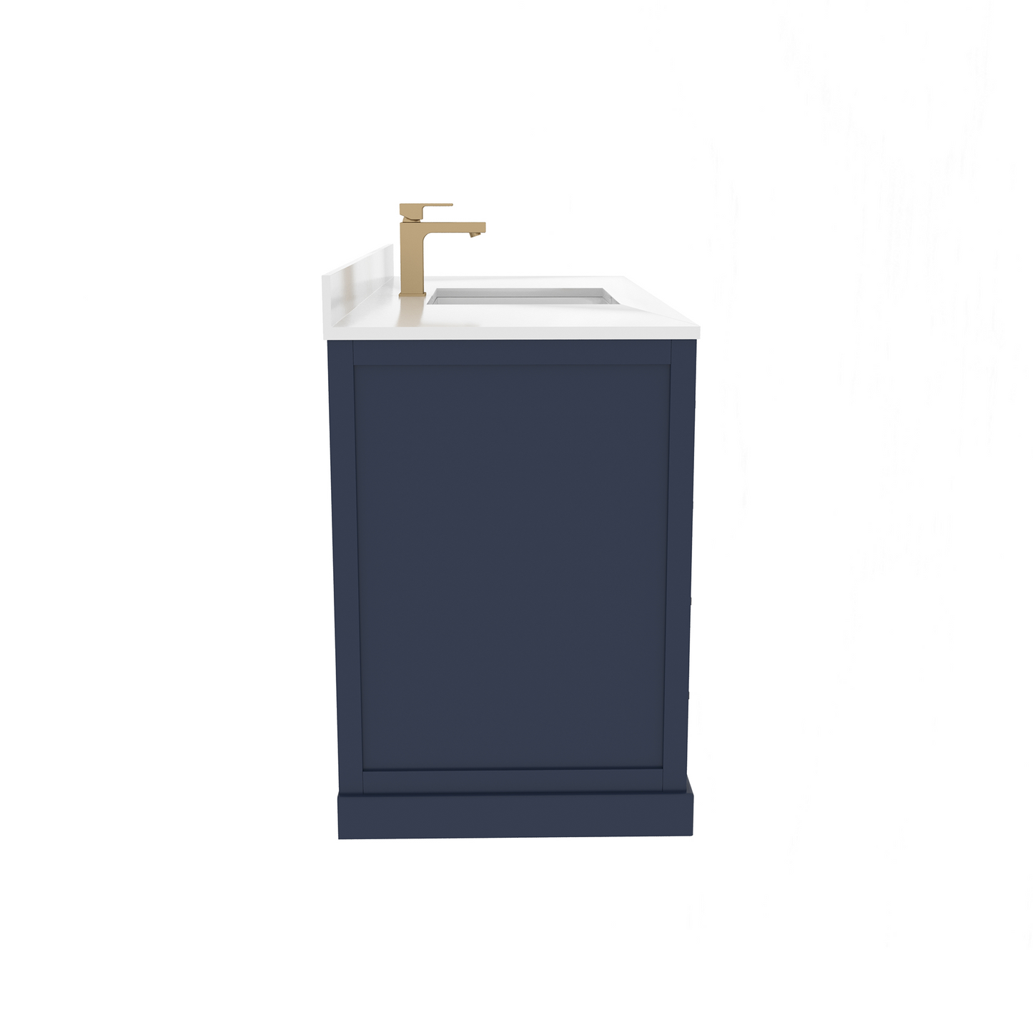 Maya 48 Inch Solid Wood Single Bathroom Vanity with Quartz Countertop