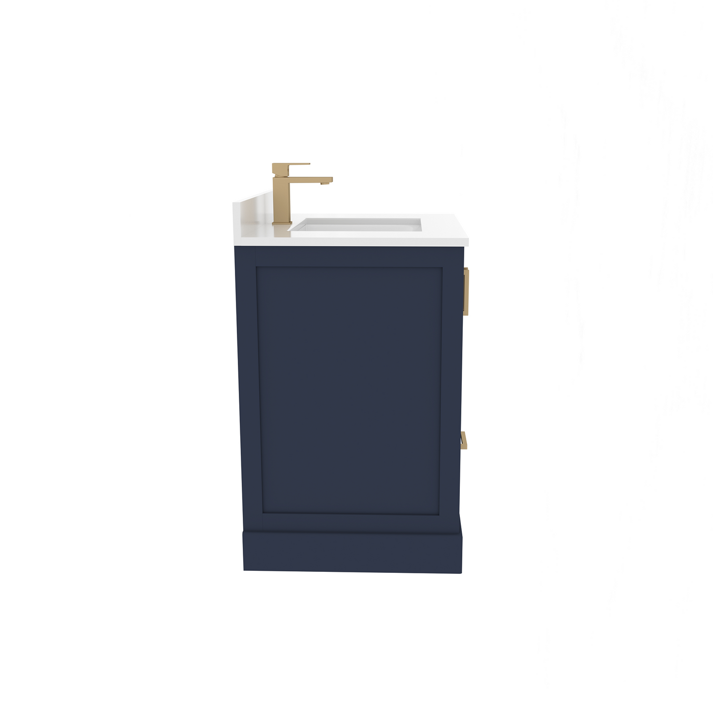 Maya 30 Inch Solid Wood Single Bathroom Vanity with Quartz Countertop