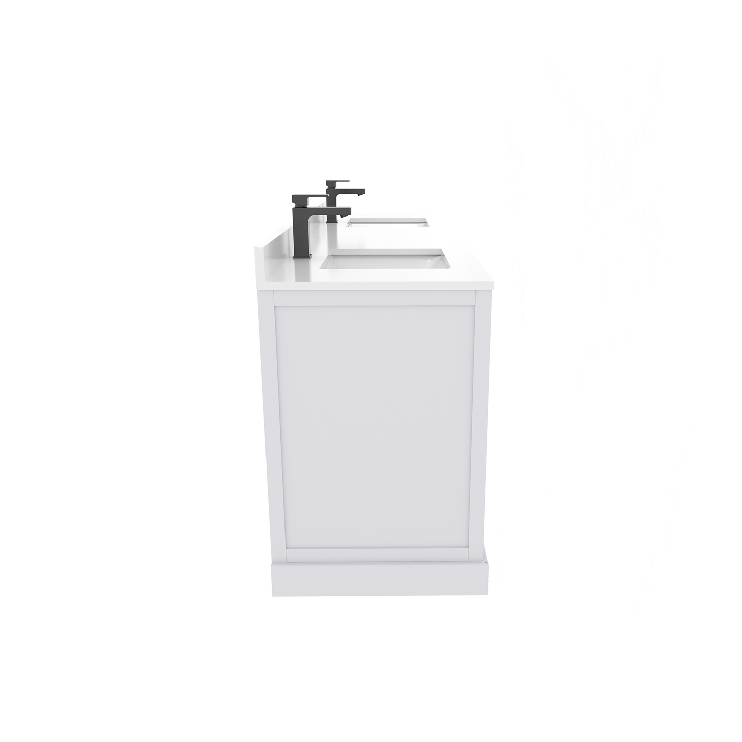 Maya 72 Inch Solid Wood Double Bathroom Vanity with Quartz Countertop