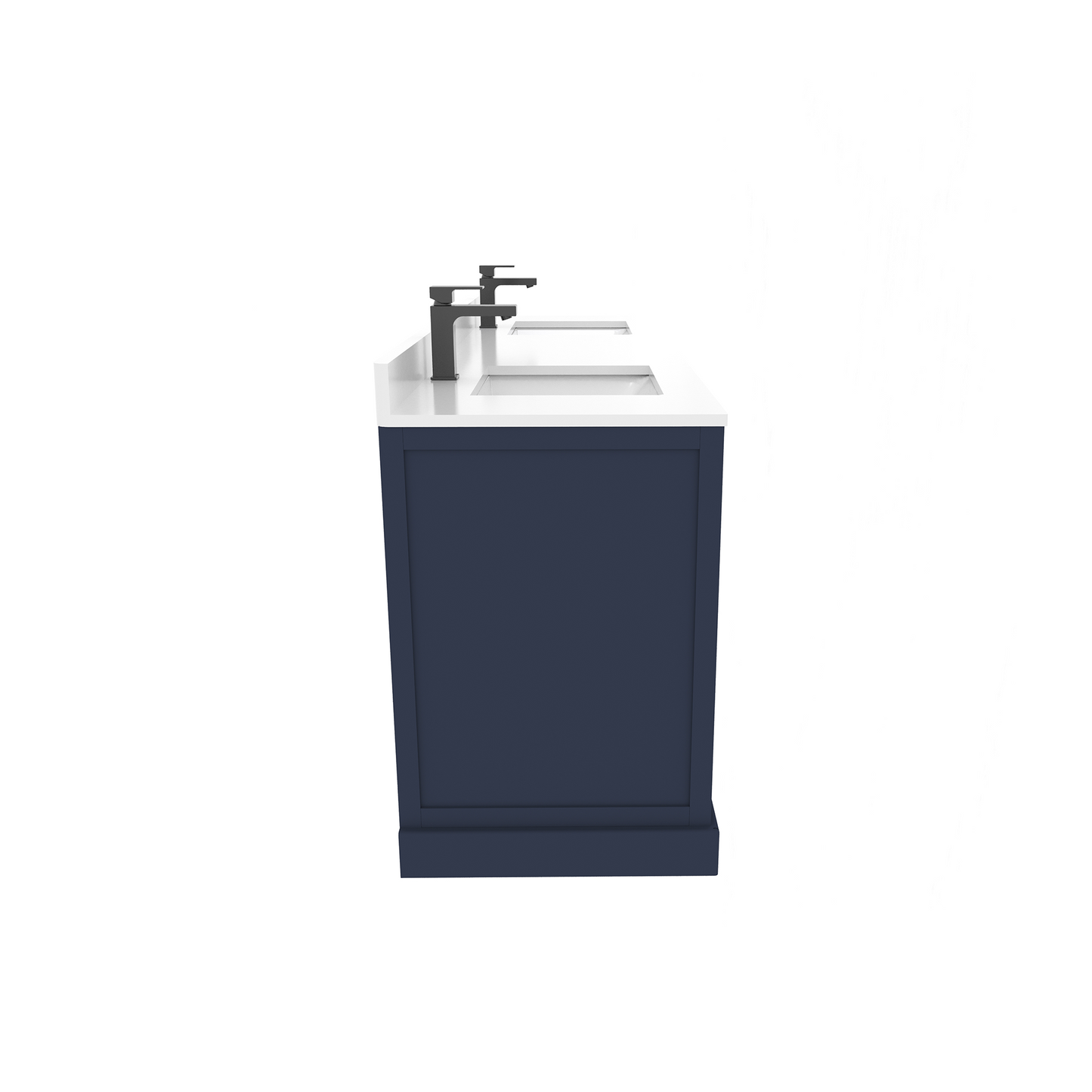 Maya 72 Inch Solid Wood Double Bathroom Vanity with Quartz Countertop