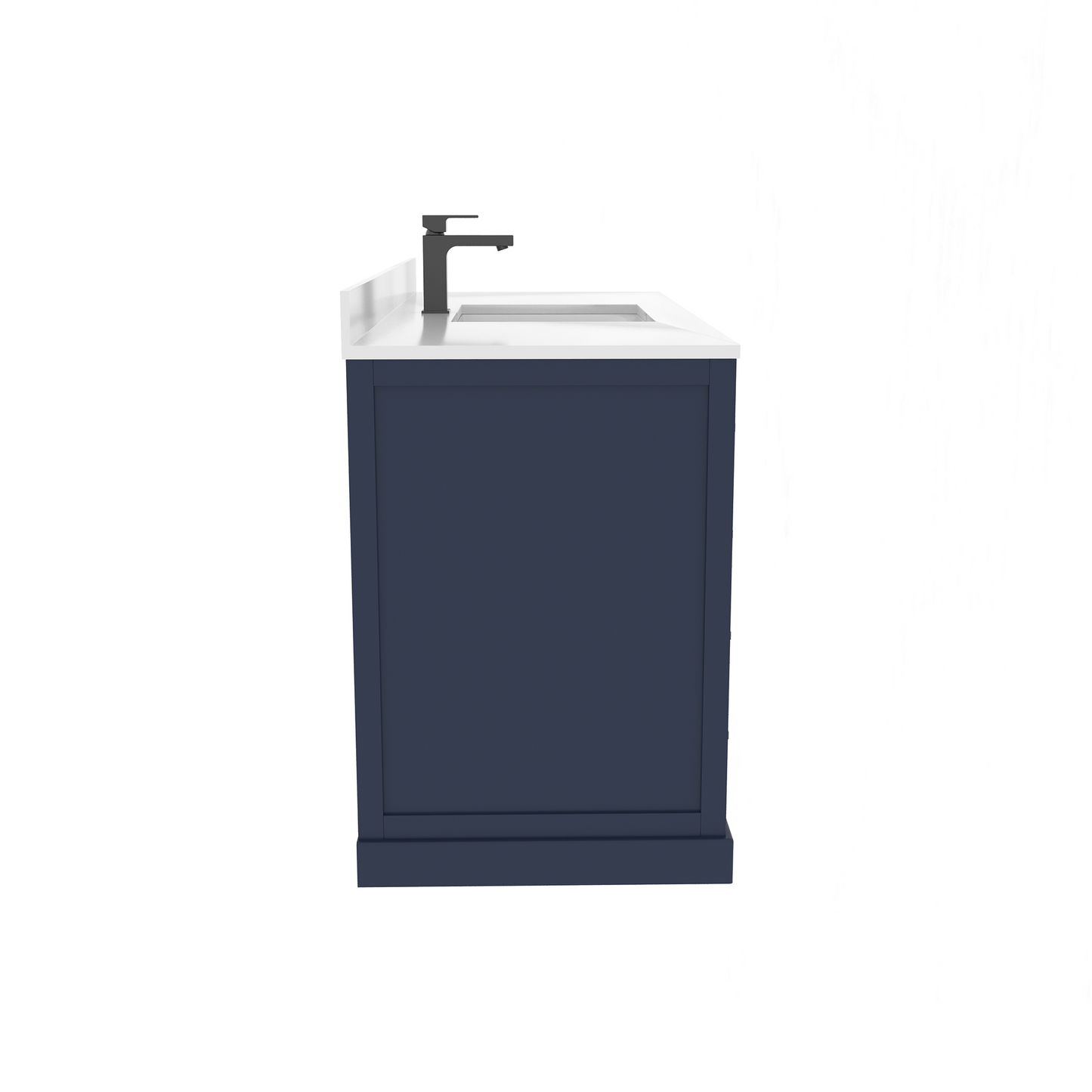 Maya 48 Inch Solid Wood Single Bathroom Vanity with Quartz Countertop