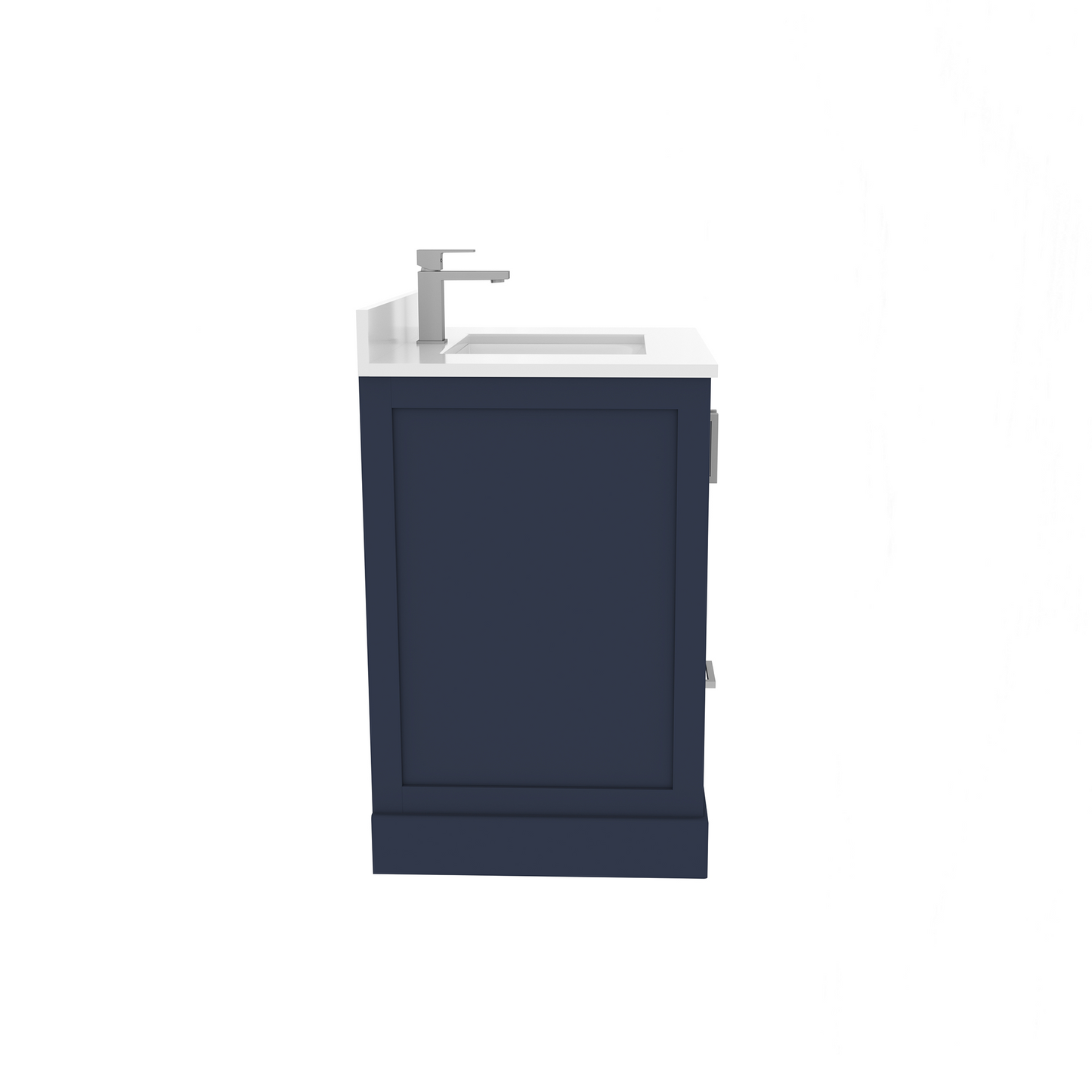 Maya 30 Inch Solid Wood Single Bathroom Vanity with Quartz Countertop