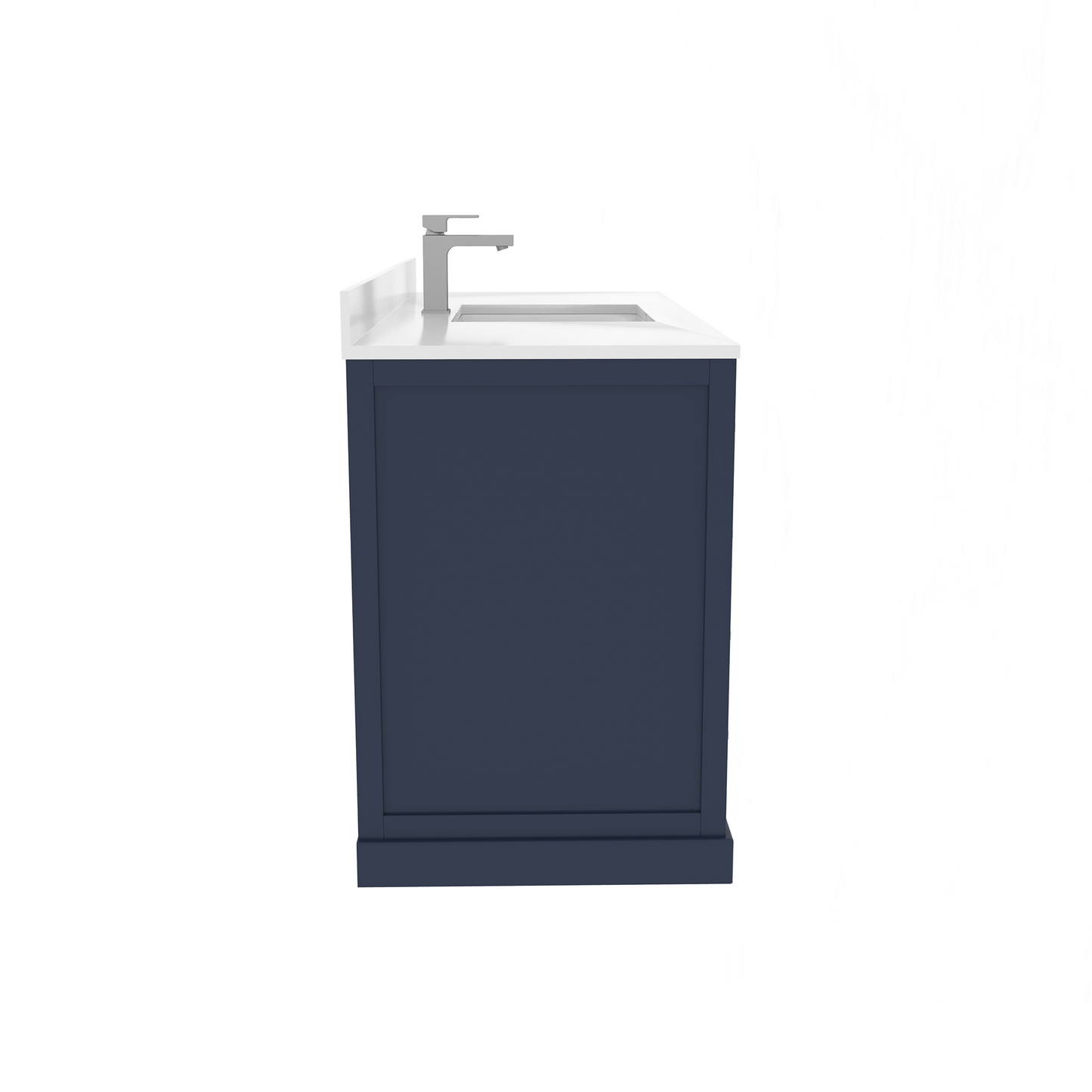 Maya 48 Inch Solid Wood Single Bathroom Vanity with Quartz Countertop