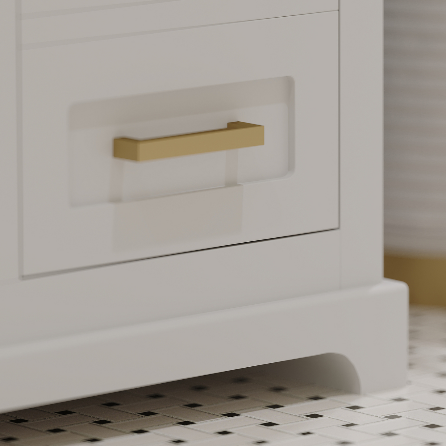 Maya 48 Inch Solid Wood Single Bathroom Vanity with Quartz Countertop