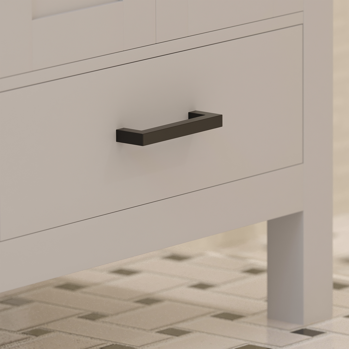 Rooh 36 Inch Right Solid Wood Single Bathroom Vanity with Quartz Countertop