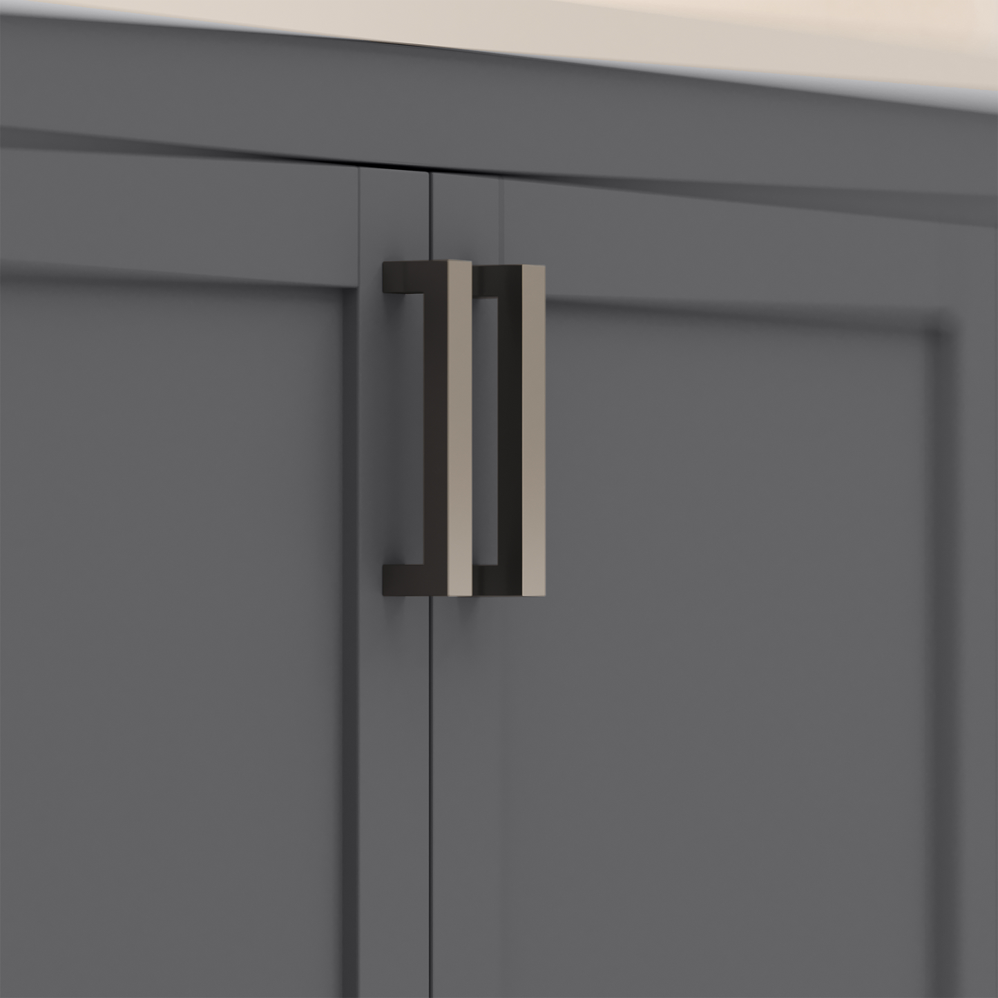 Rooh 72 Inch Solid Wood Bathroom Vanity with Undermount double Rectangle sinks & White Quartz countertop 0.75 inch edge in white