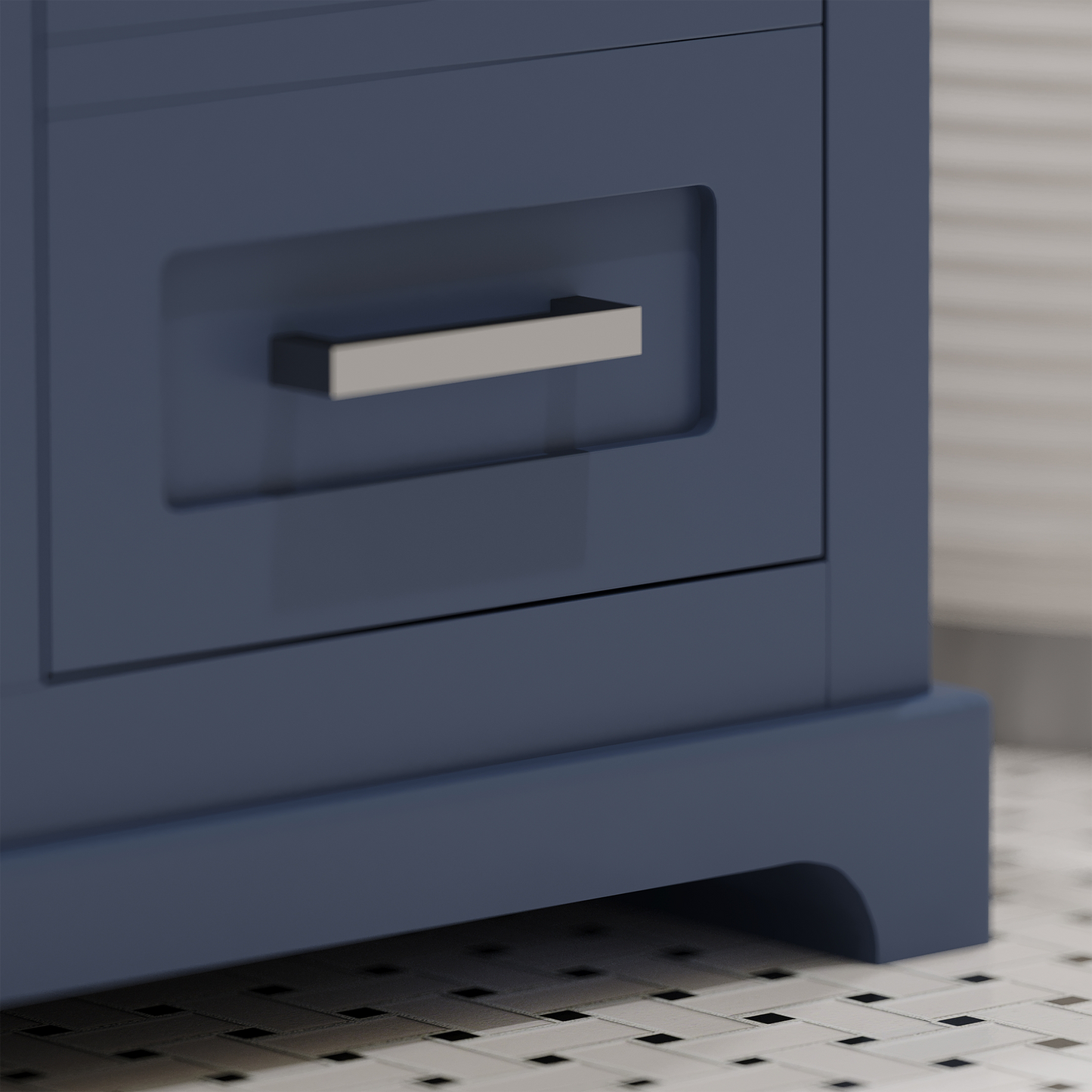 Maya 48 Inch Solid Wood Single Bathroom Vanity with Quartz Countertop