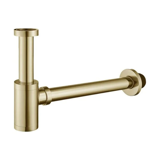 Brass Contemporary Round Bottle P Trap