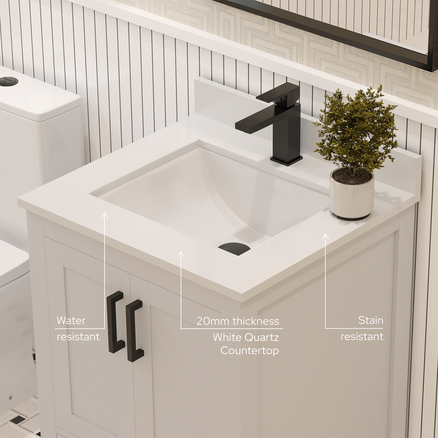 Rooh Bathroom Vanity 24 "