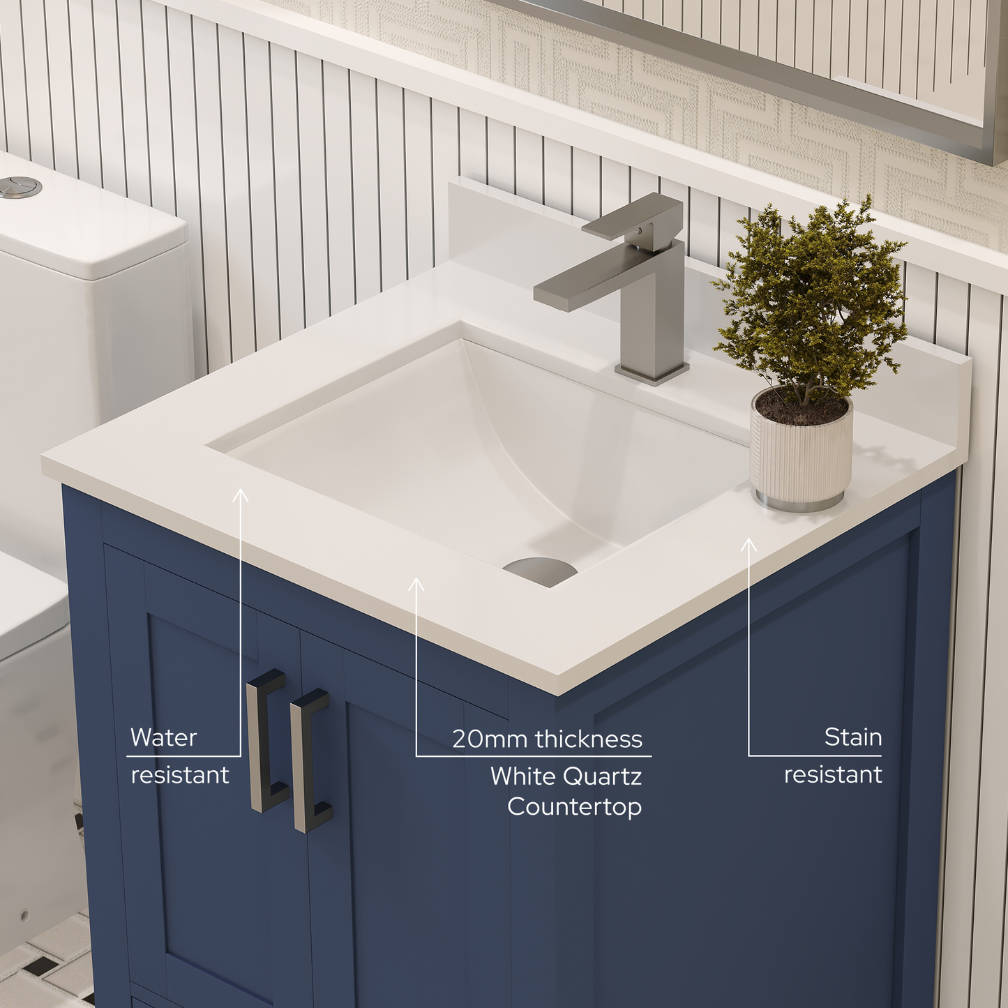 Rooh Bathroom Vanity 24 "