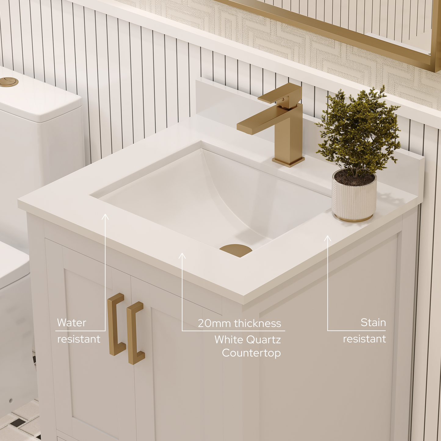 Rooh Bathroom Vanity 24 "