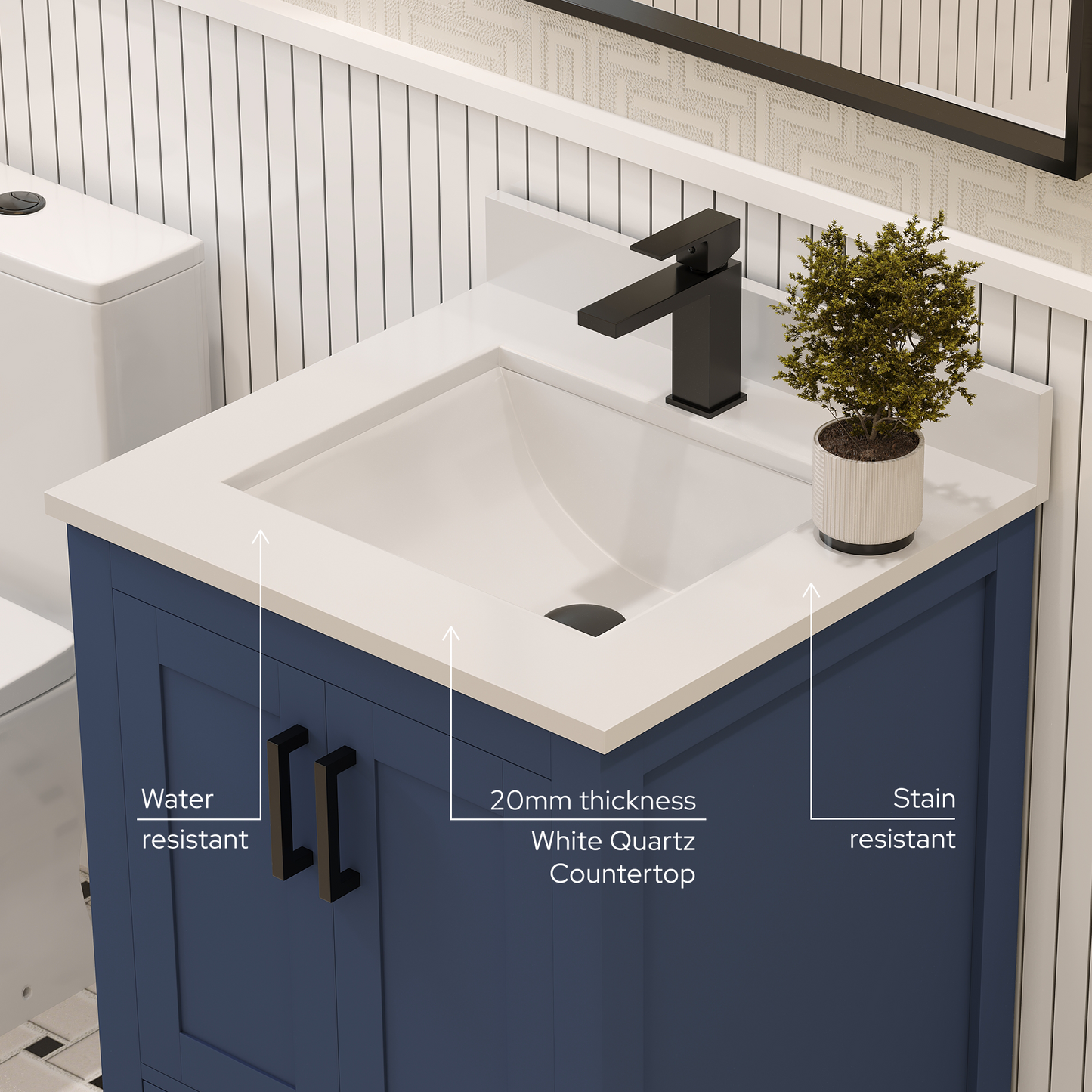 Rooh Bathroom Vanity 24 "