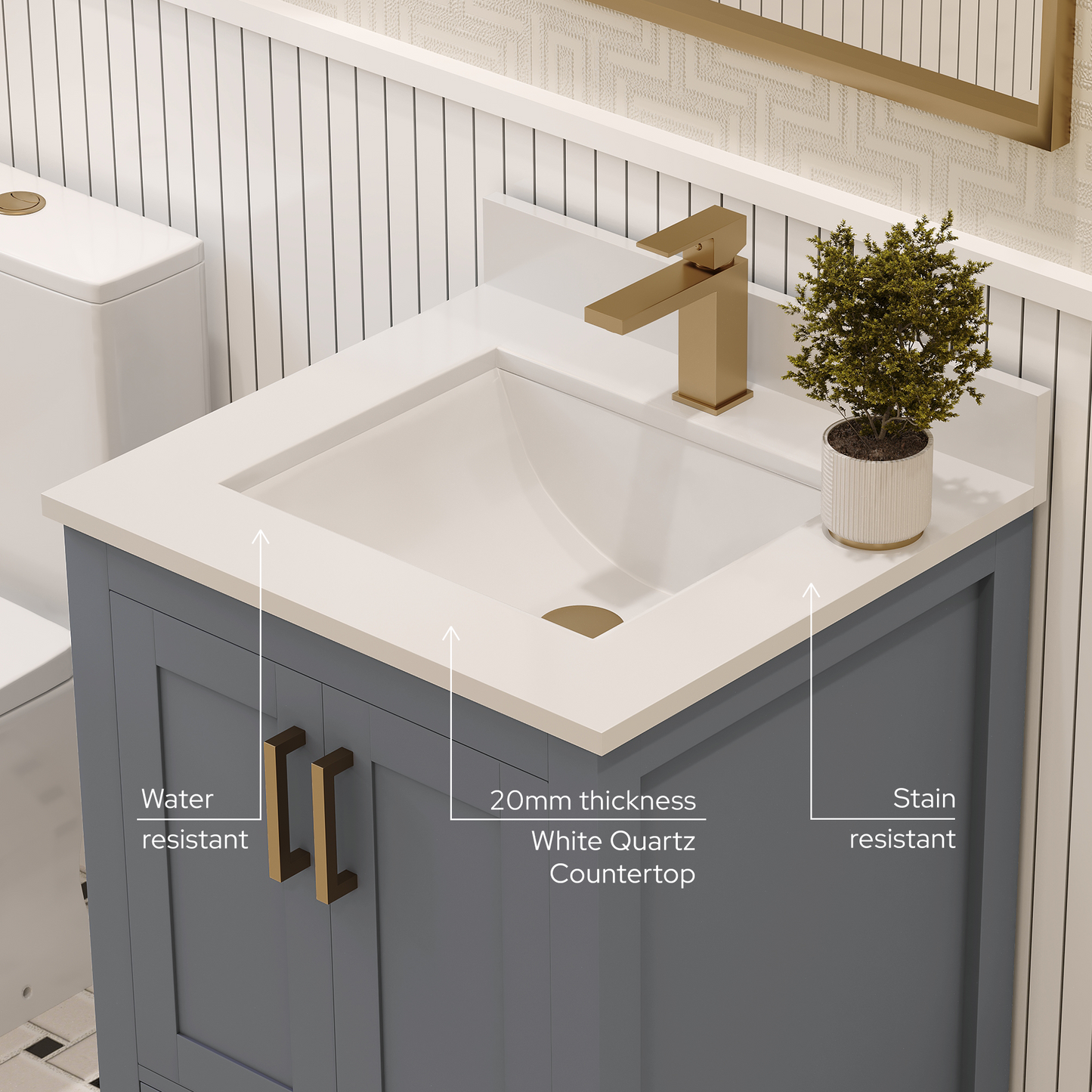 Rooh Bathroom Vanity 24 "