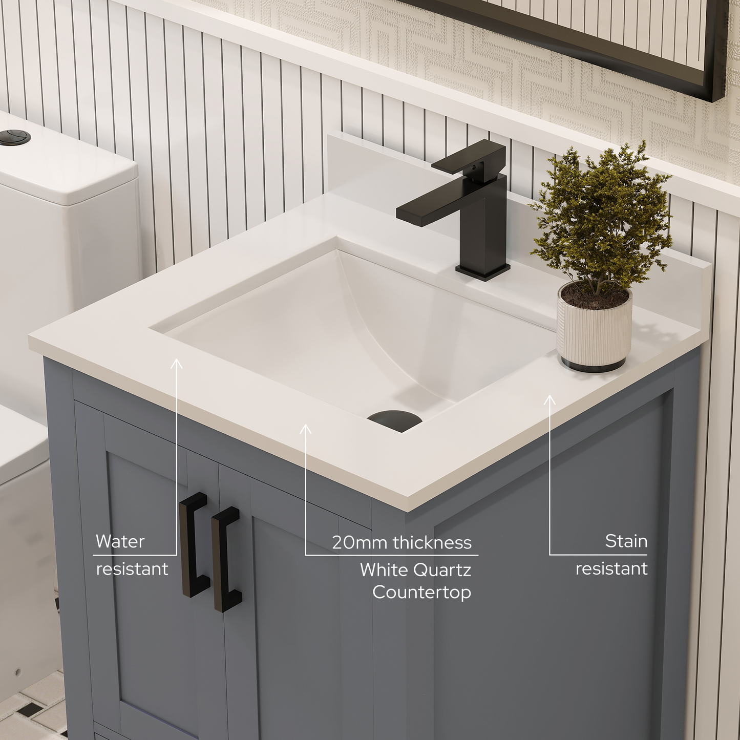 Rooh Bathroom Vanity 24 "