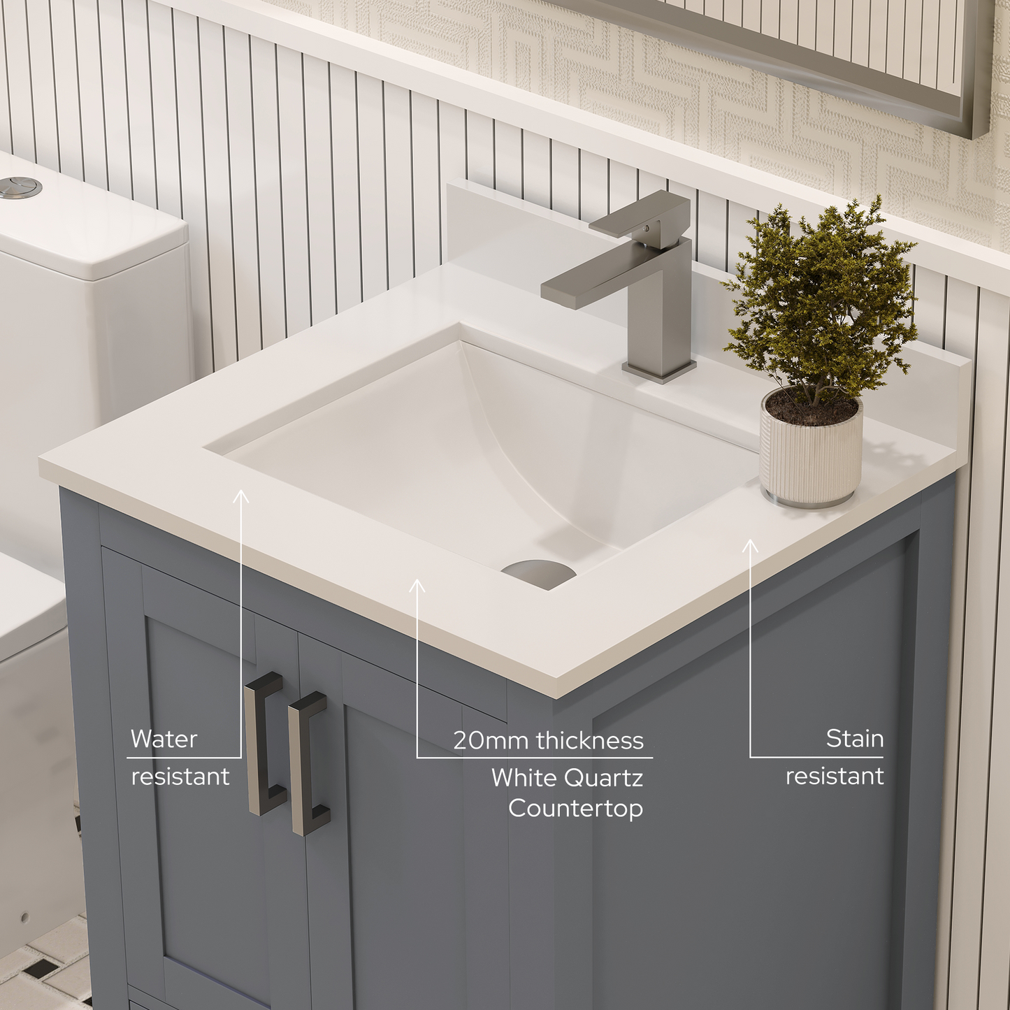 Rooh Bathroom Vanity 24 "