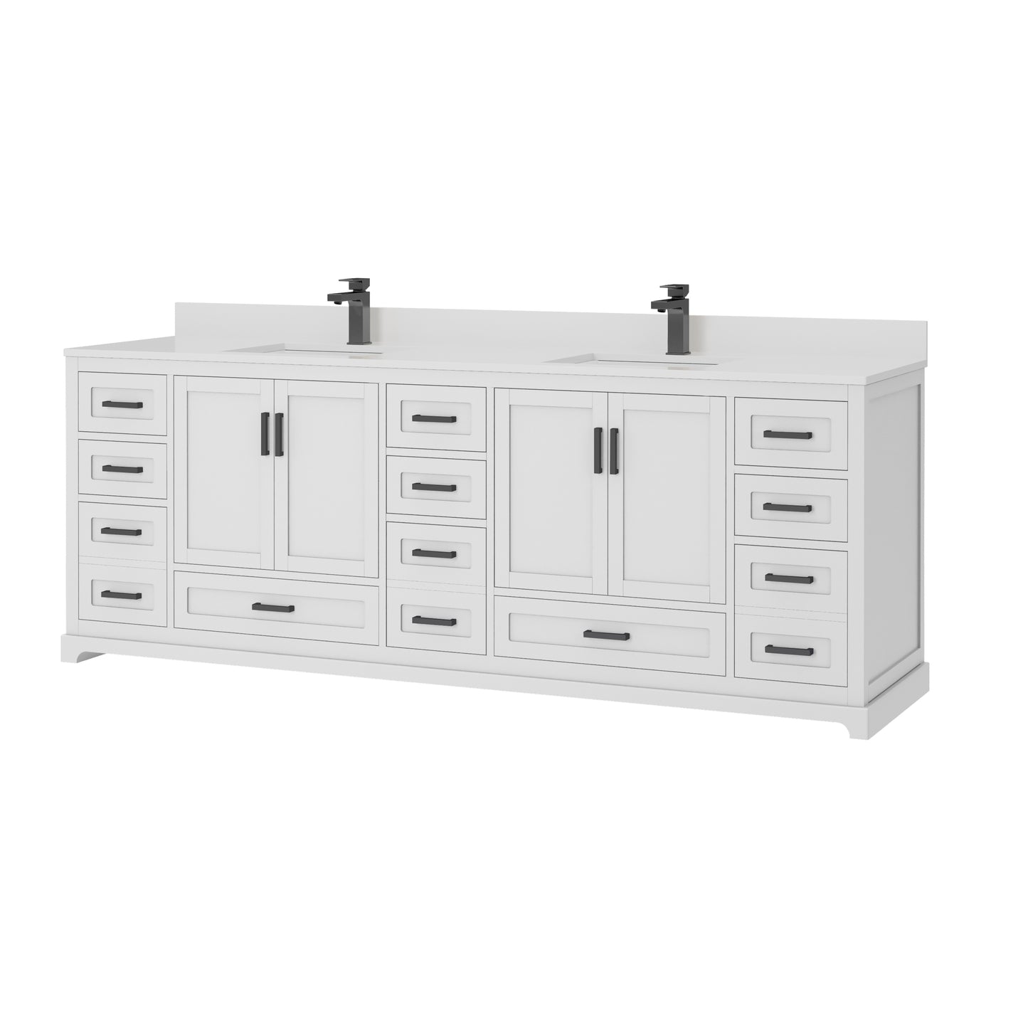 Maya Bathroom Vanity 84"