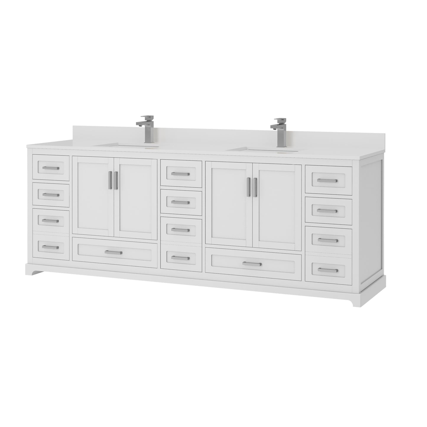 Maya Bathroom Vanity 84"