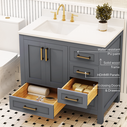 Rooh Bathroom Vanity 36" Left