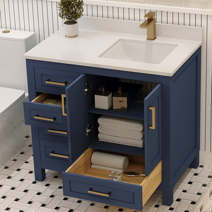 Rooh Bathroom Vanity 36" Right