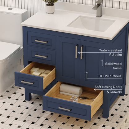 Rooh Bathroom Vanity 36" Right
