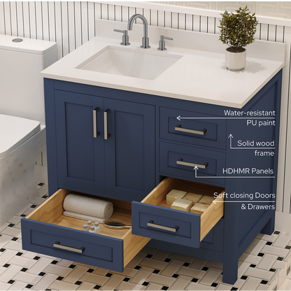 Rooh Bathroom Vanity 36" Left
