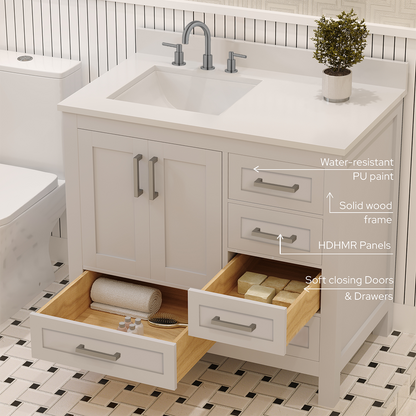 Rooh Bathroom Vanity 36" Left