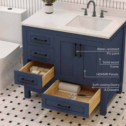Rooh Bathroom Vanity 36" Right