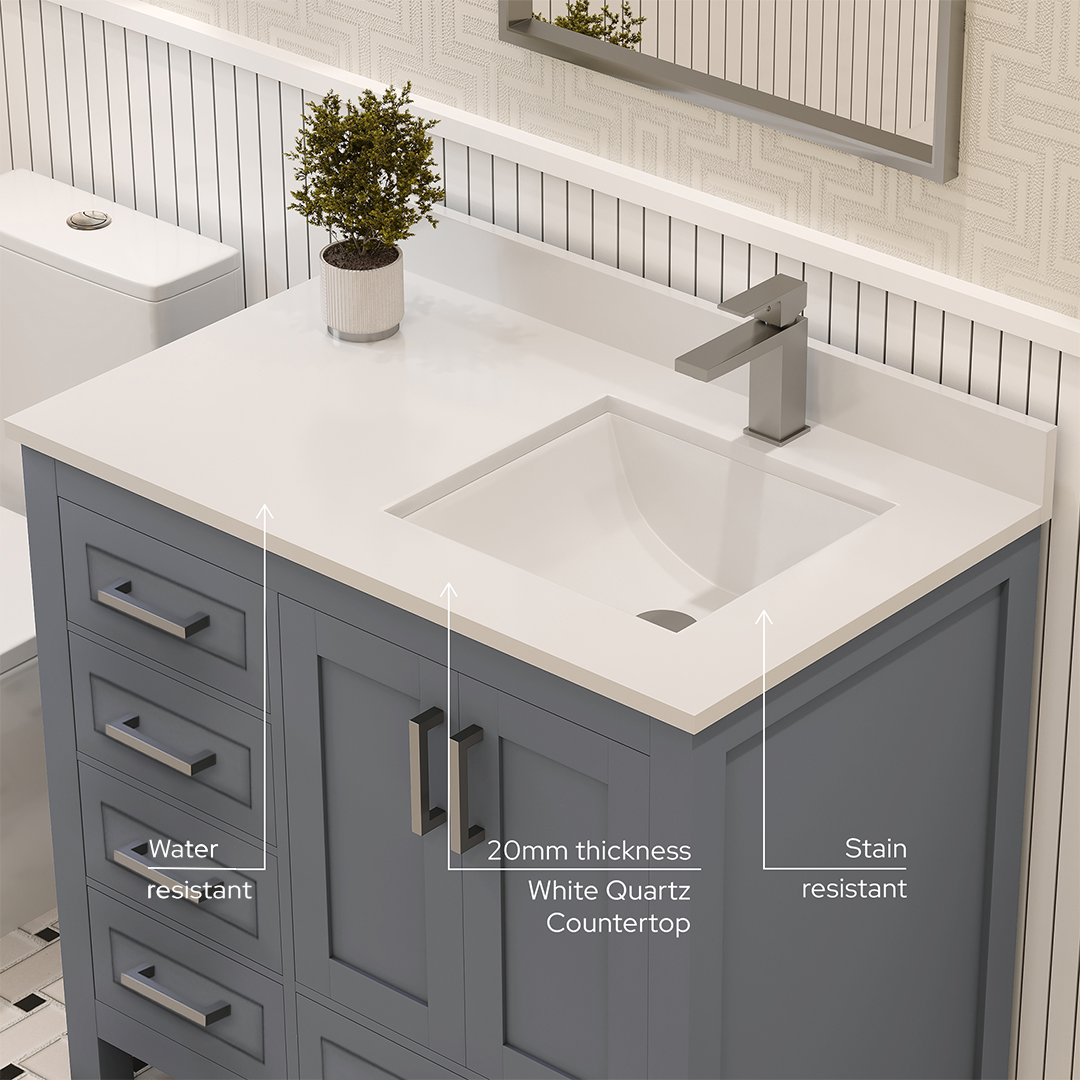 Rooh Bathroom Vanity 36" Right