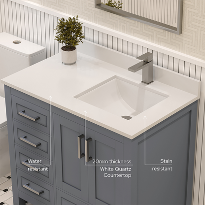 Rooh Bathroom Vanity 36" Right