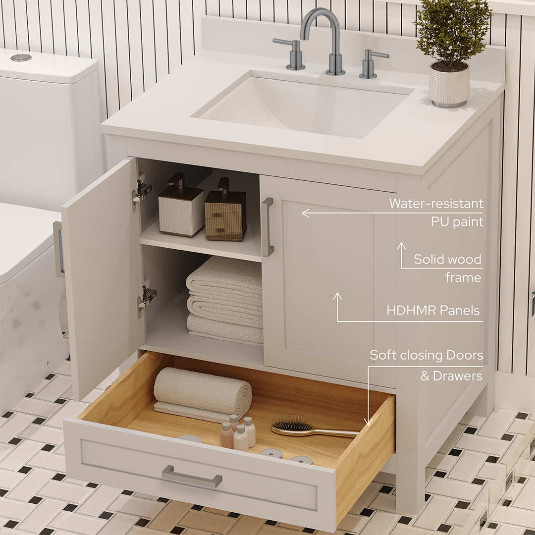 Rooh Bathroom Vanity 30"