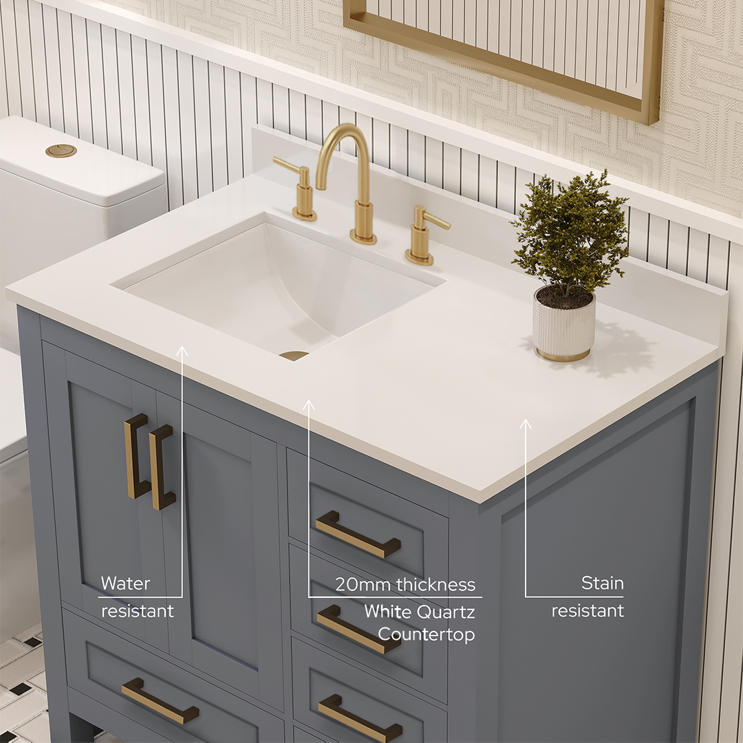 Rooh Bathroom Vanity 36" Left