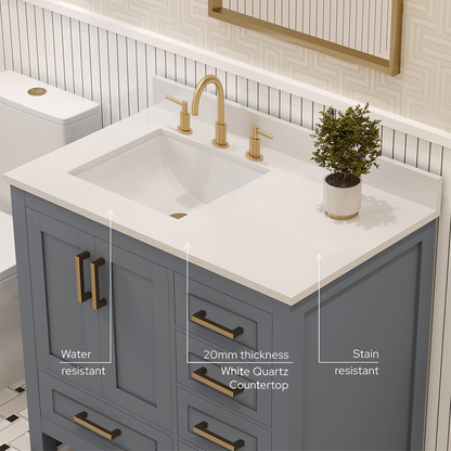 Rooh Bathroom Vanity 36" Left