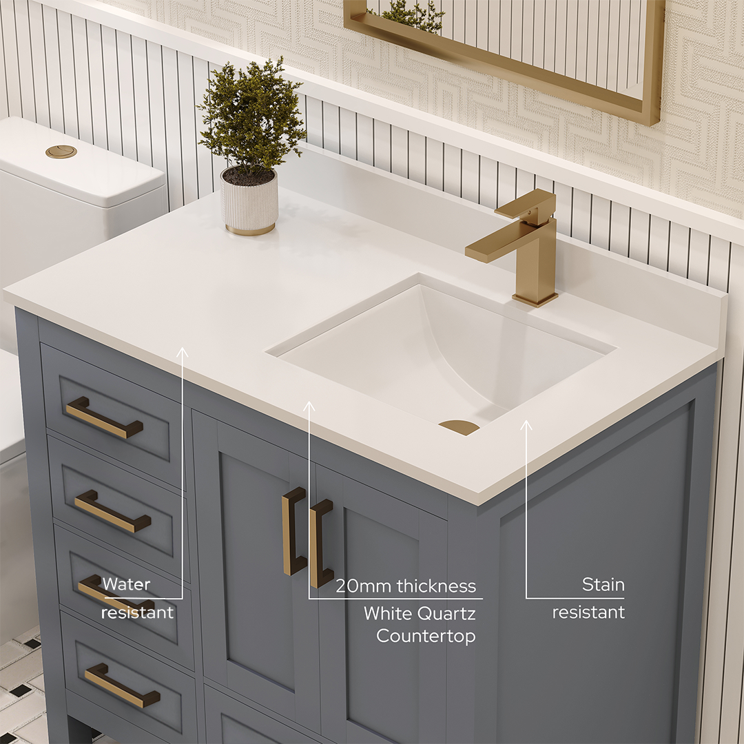 Rooh Bathroom Vanity 36" Right