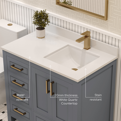 Rooh Bathroom Vanity 36" Right