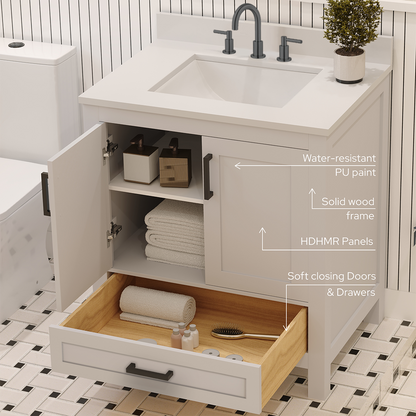 Rooh Bathroom Vanity 30"