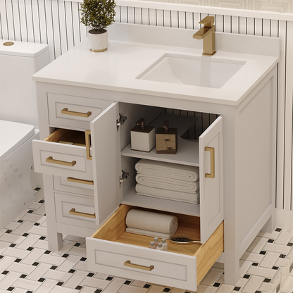 Rooh Bathroom Vanity 36" Right