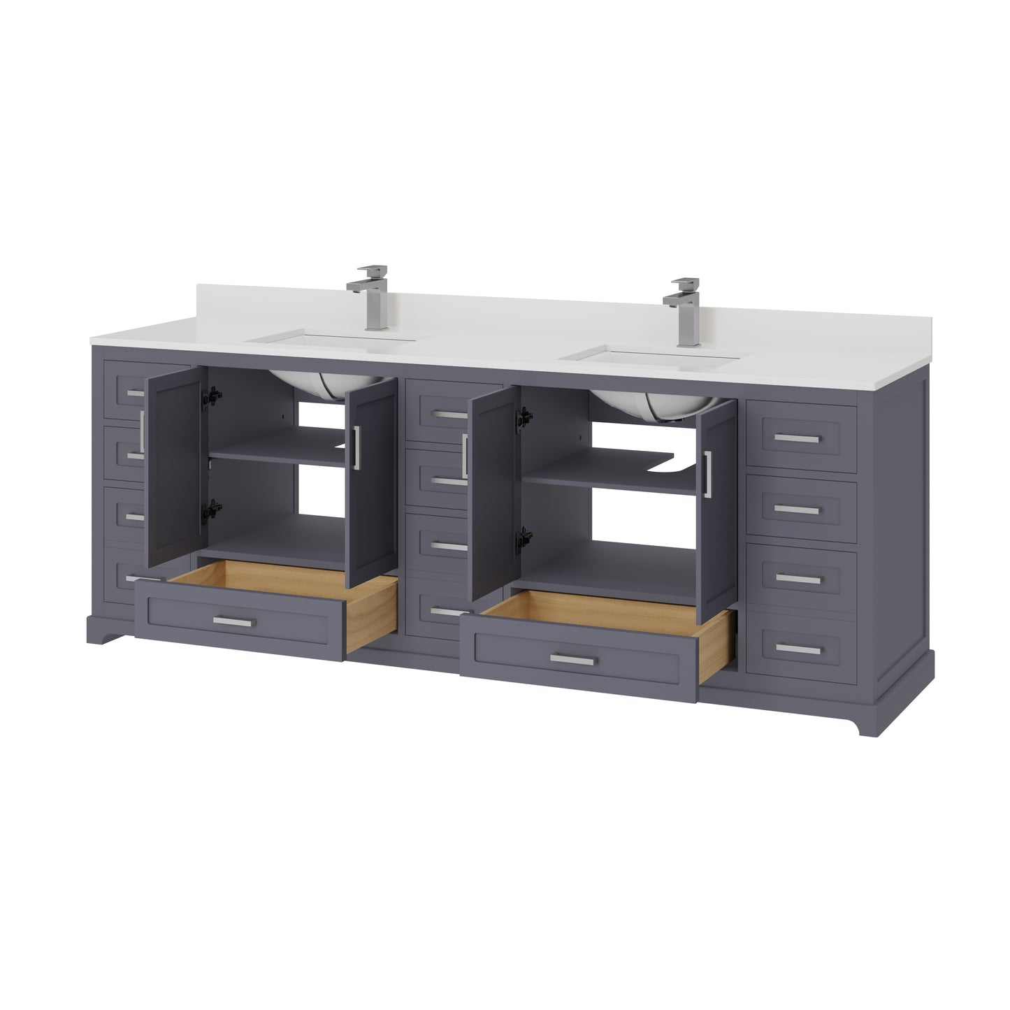 Maya Bathroom Vanity 84"