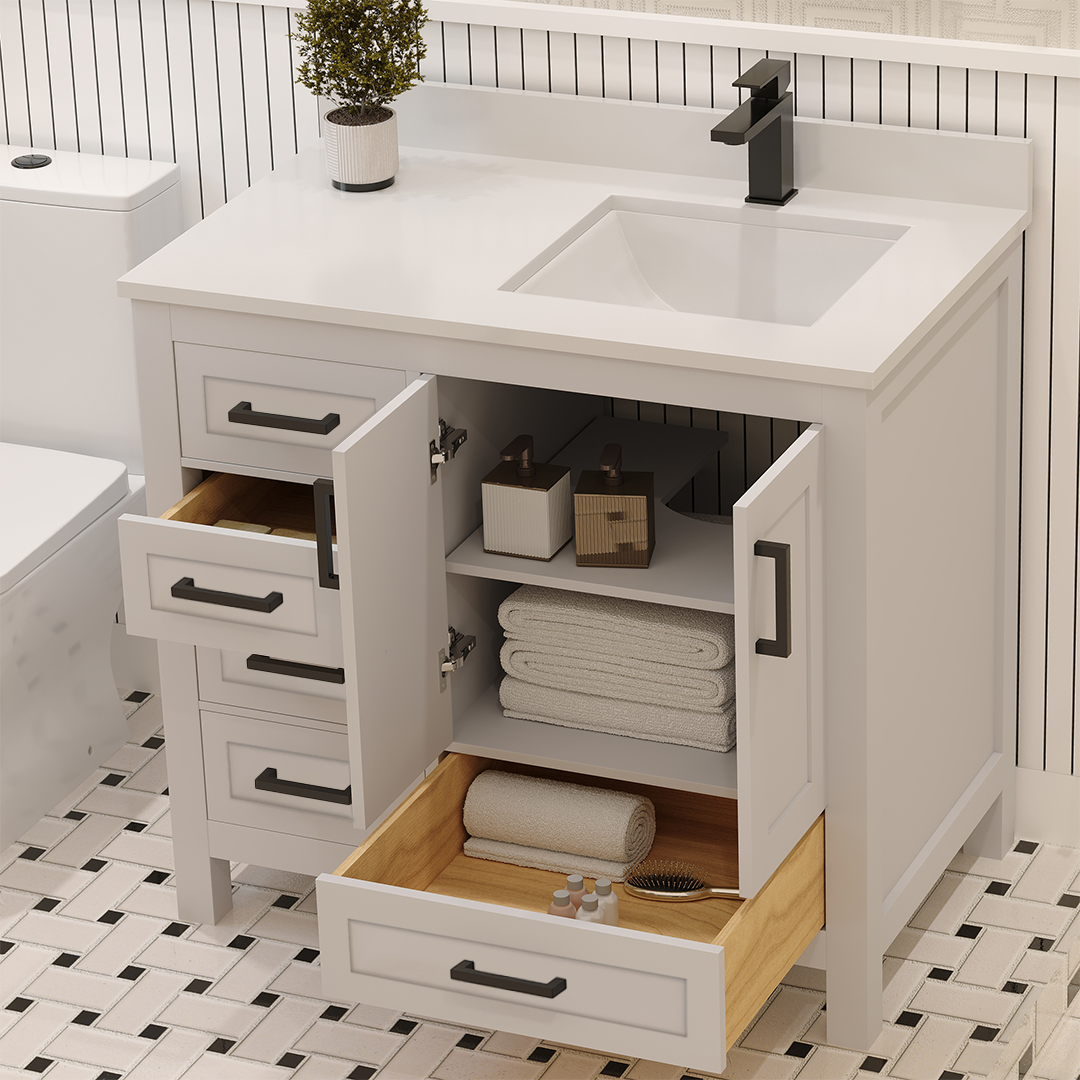 Rooh Bathroom Vanity 36" Right