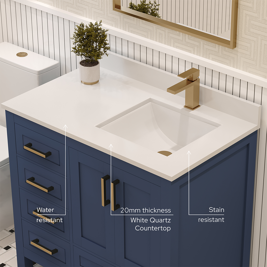 Rooh Bathroom Vanity 36" Right