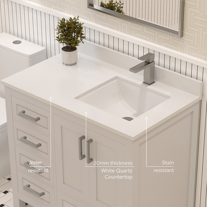 Rooh Bathroom Vanity 36" Right