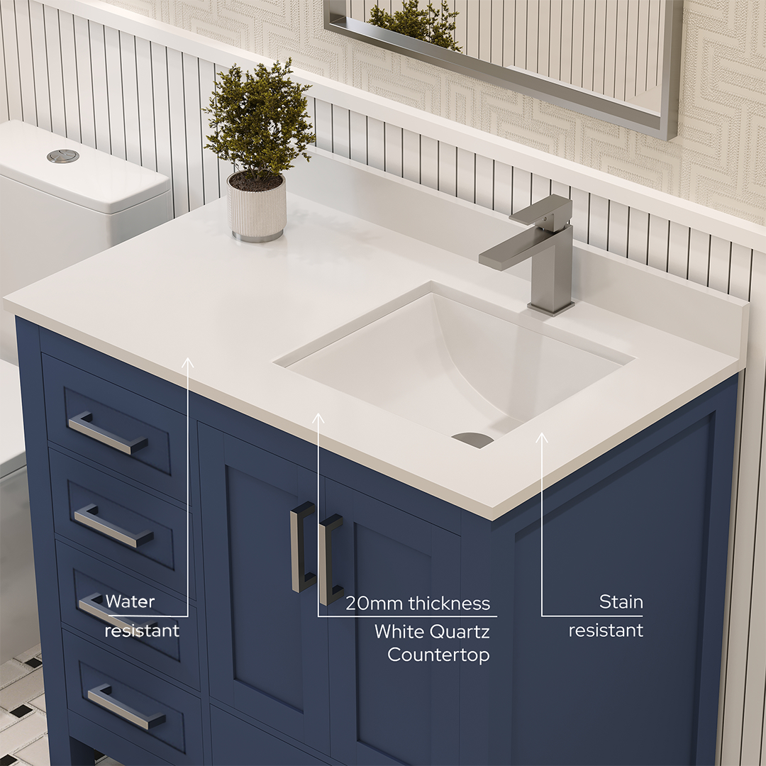 Rooh Bathroom Vanity 36" Right