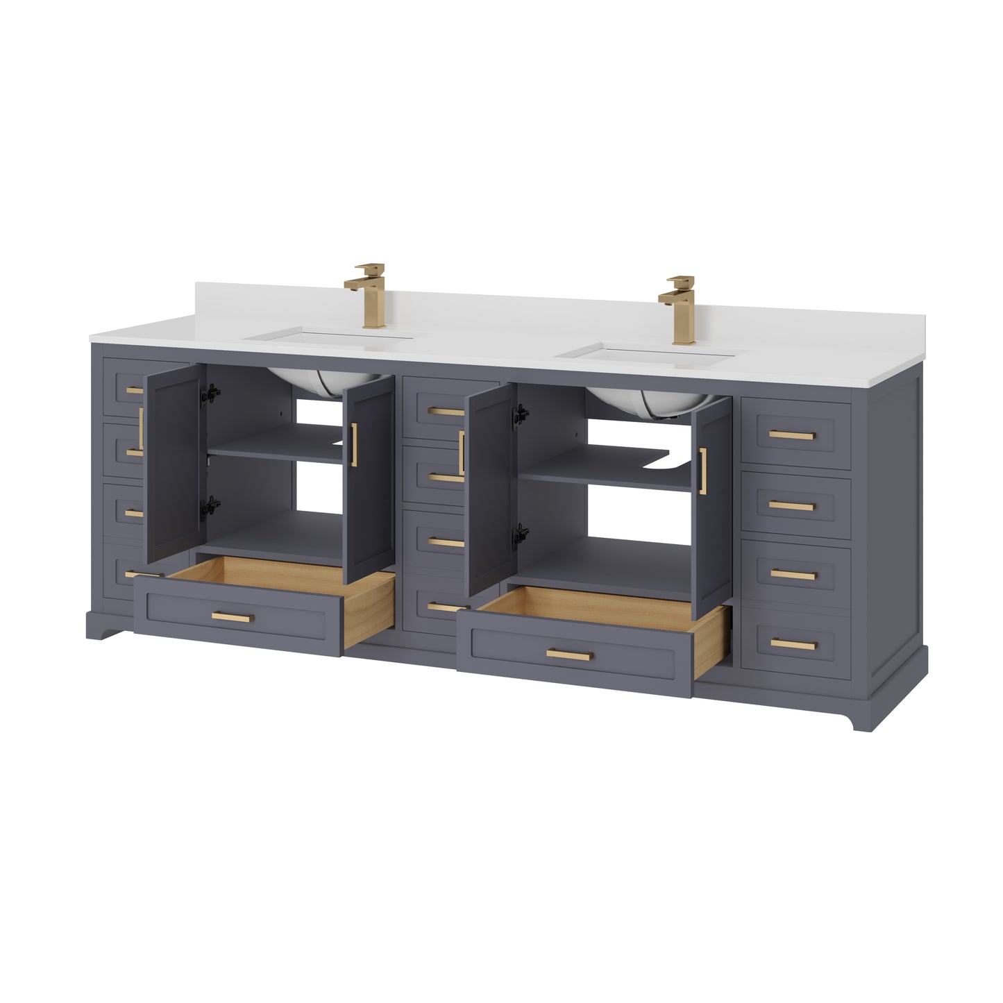 Maya Bathroom Vanity 84"