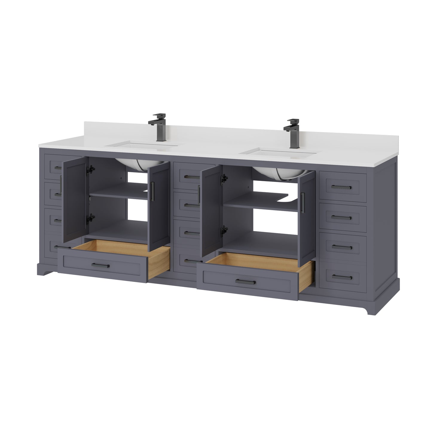 Maya Bathroom Vanity 84"