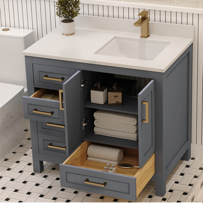 Rooh Bathroom Vanity 36" Right