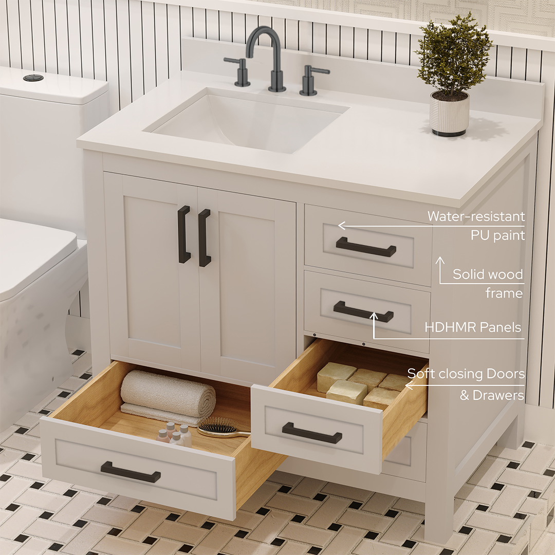 Rooh Bathroom Vanity 36" Left