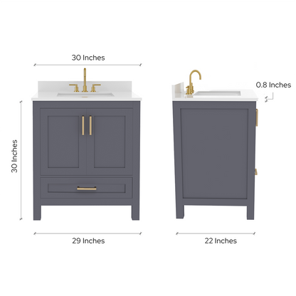 Rooh Bathroom Vanity 30"