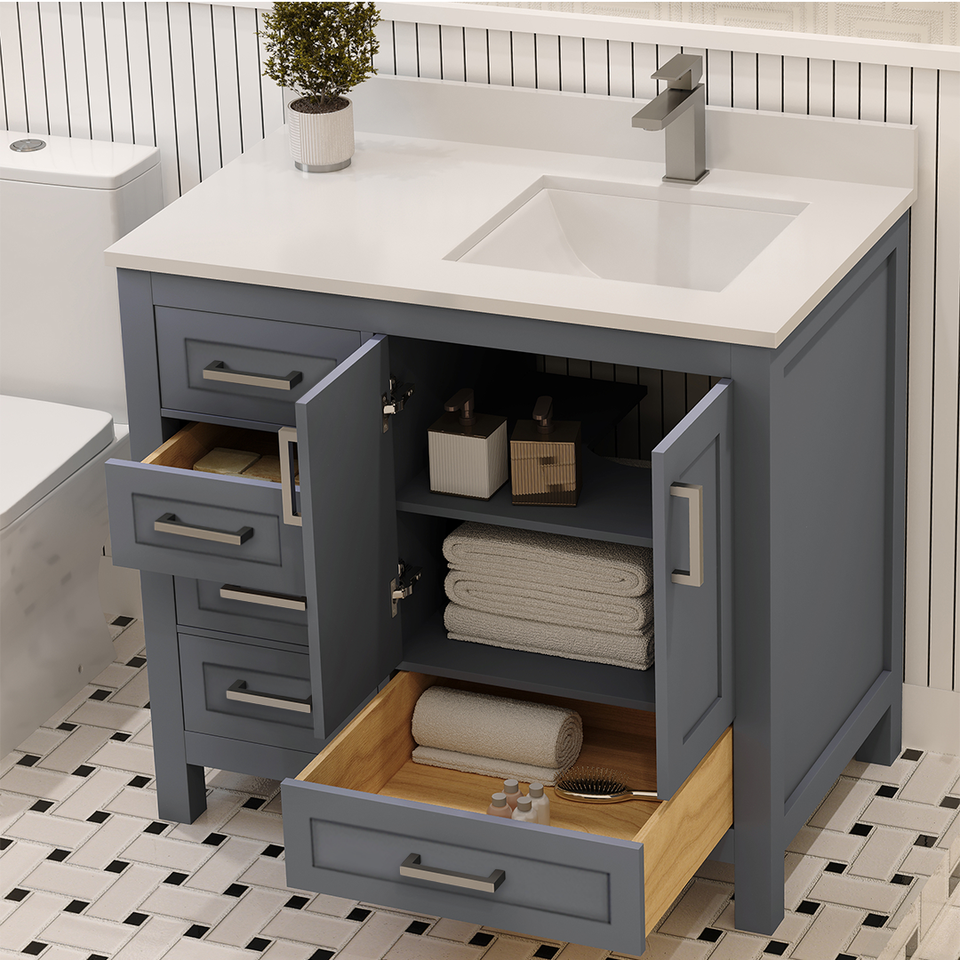 Rooh Bathroom Vanity 36" Right